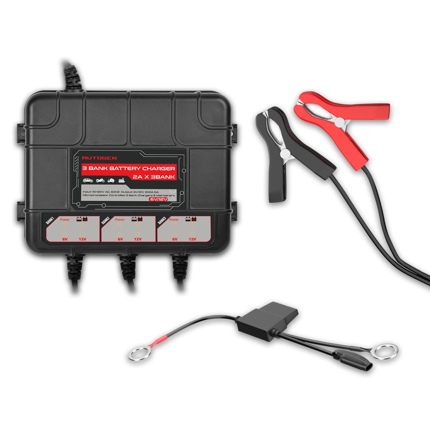 3-Bank Marine Battery Charger - Autogen