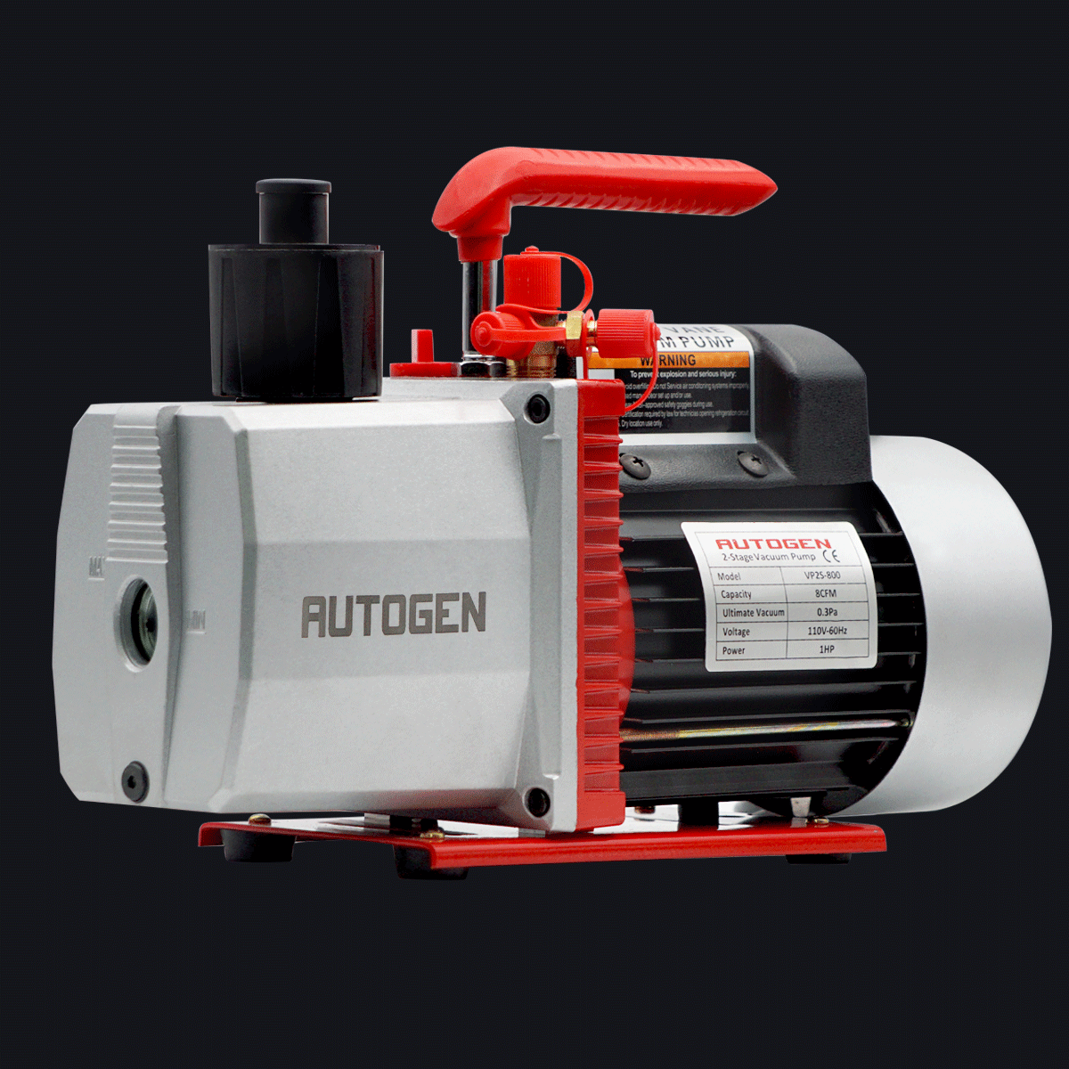 2-Stage 8CFM 1/2HP Rotary Vane Vacuum Pump - Autogen