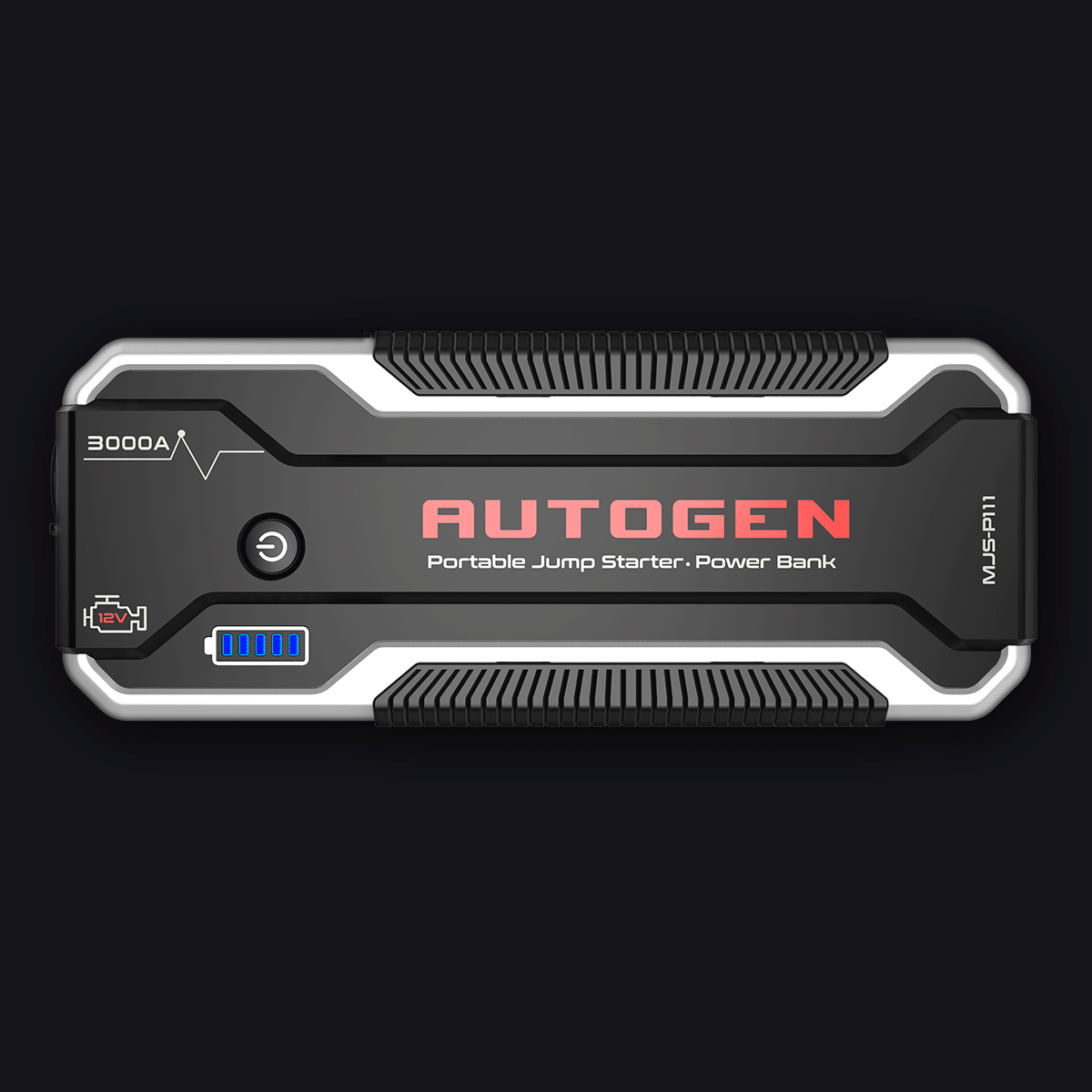 Autogen 3000A 12V Lithium Car Jump Starter Box for Up to 10.0L Gas & Diesel